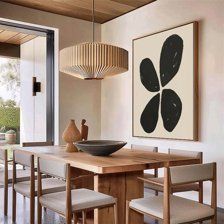 Clover Nocturne – Abstract Floral Hand-Painted Oil Painting