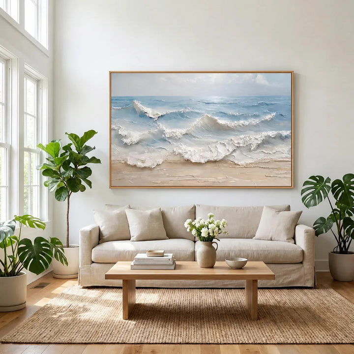 Coastal Textured Seascape Painting TA