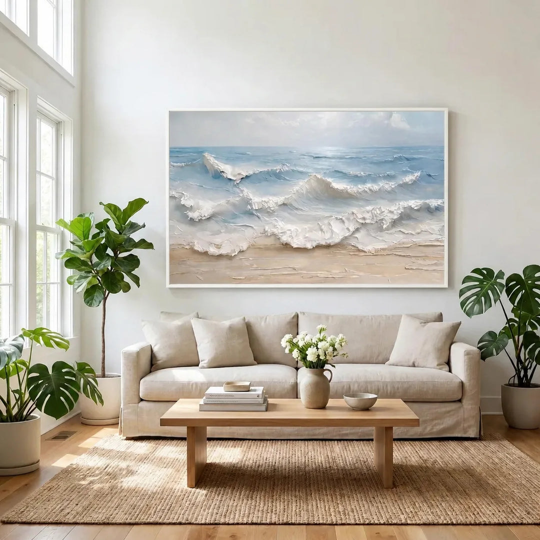 Coastal Textured Seascape Painting TA