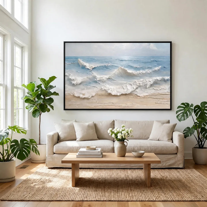 Coastal Textured Seascape Painting TA