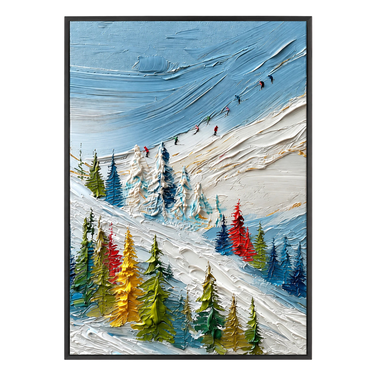 Colorful Alpine Forest Oil Painting – SK#0911