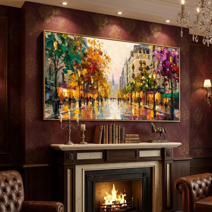 Colorful Cityscape Wall Art AA