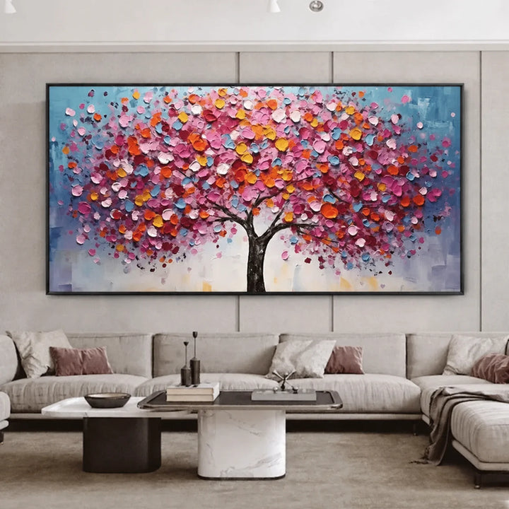 Colorful Tree Abstract Painting MT