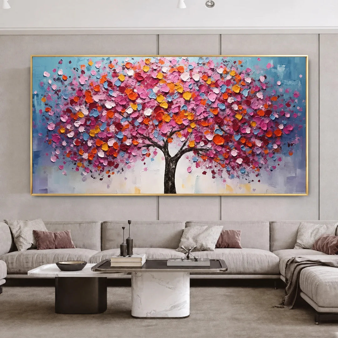 Colorful Tree Abstract Painting MT
