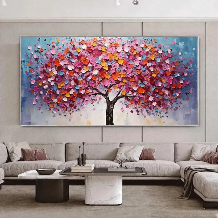 Colorful Tree Abstract Painting MT