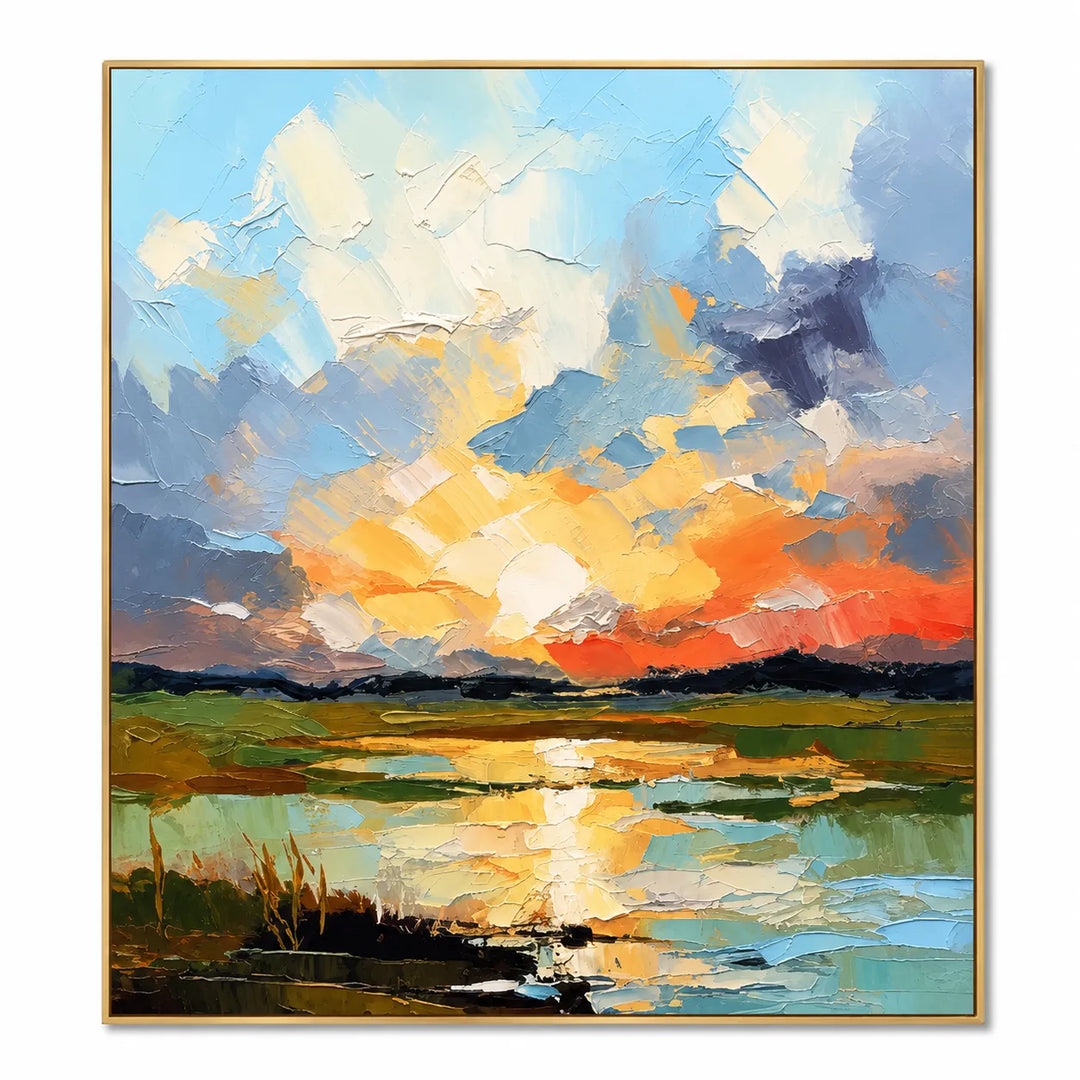 Abstract Landscape Oil Painting Canvas AA