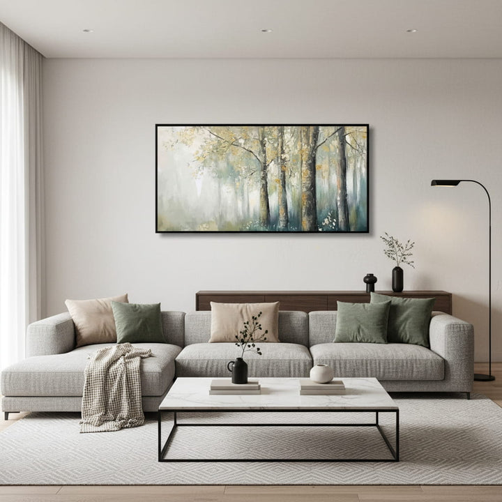 Gilded Efflorescence – Forest Hand-Painted Oil Painting