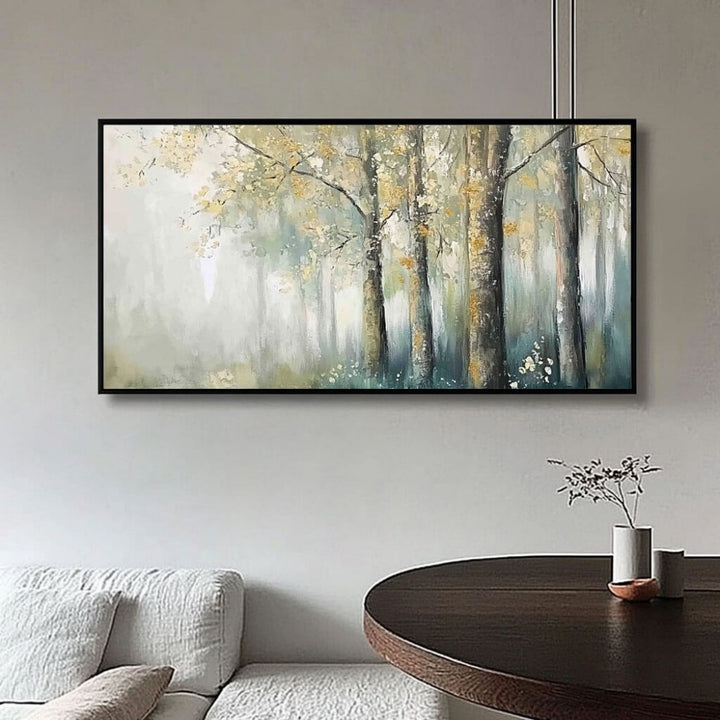 Gilded Efflorescence – Forest Hand-Painted Oil Painting