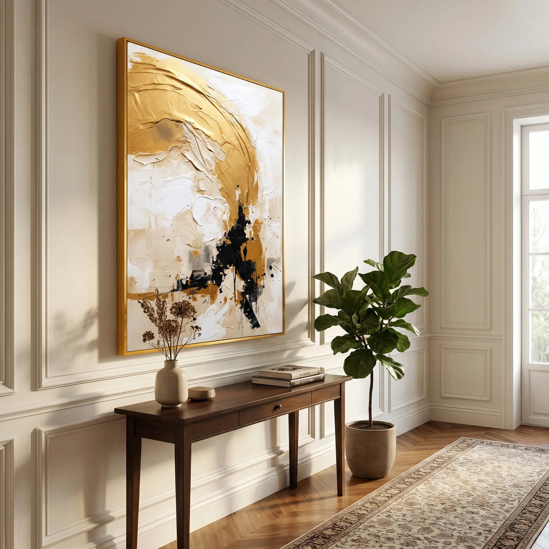 Gold Abstract Wall Art AA