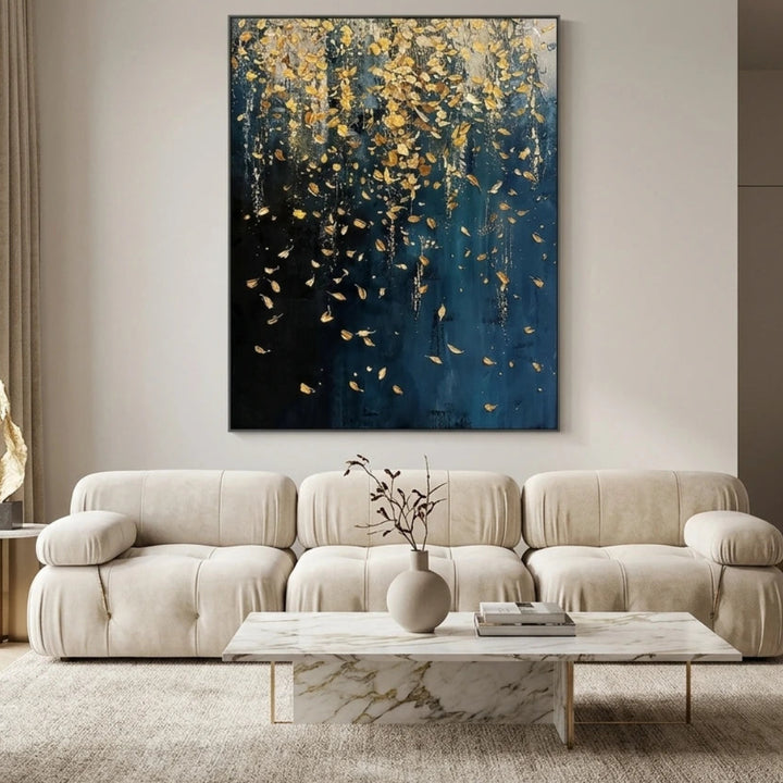 Gold Speckled Abstract Wall Art AA