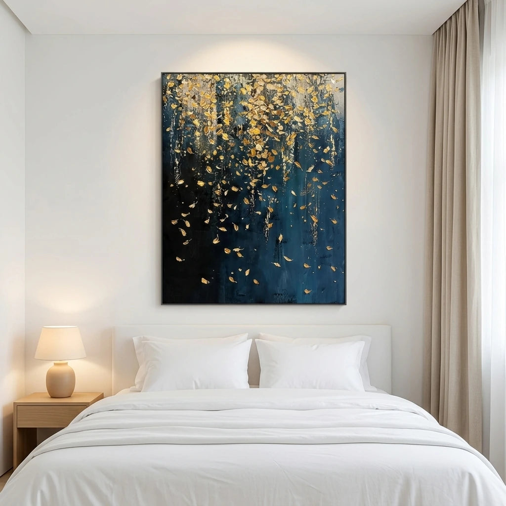 Gold Speckled Abstract Wall Art AA