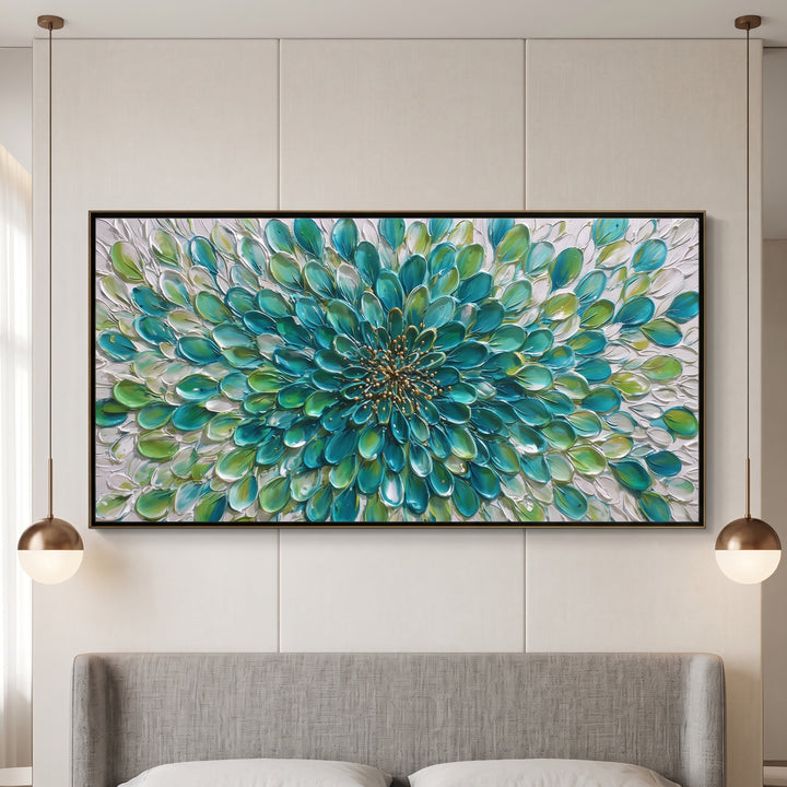 Green Bloom Circle Art AA