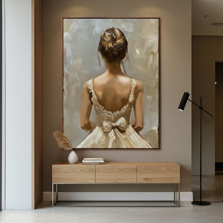 Ballet Whisper - Figurative Portrait in Ivory