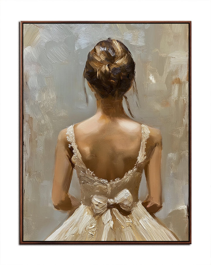 Ballet Whisper - Figurative Portrait in Ivory