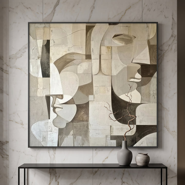 Modern Face Abstract Art AA