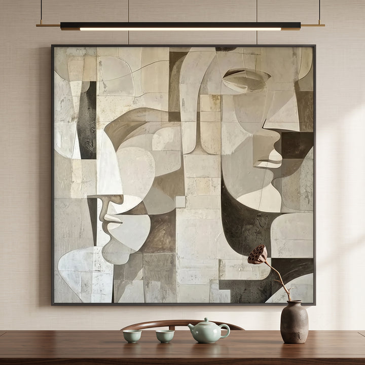 Modern Face Abstract Art AA
