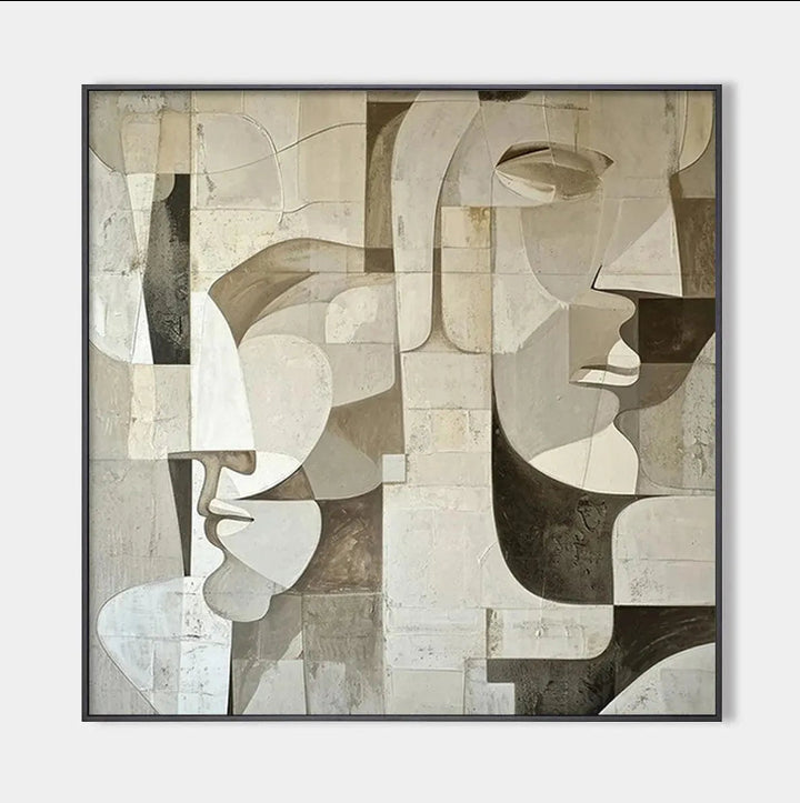 Modern Face Abstract Art AA