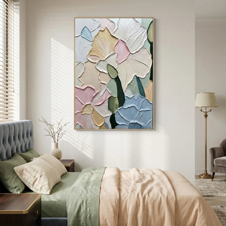 Pastel Petal Textured Art AA
