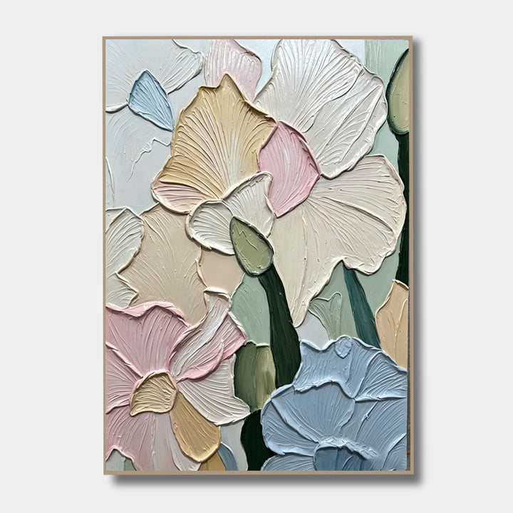 Pastel Petal Textured Art AA