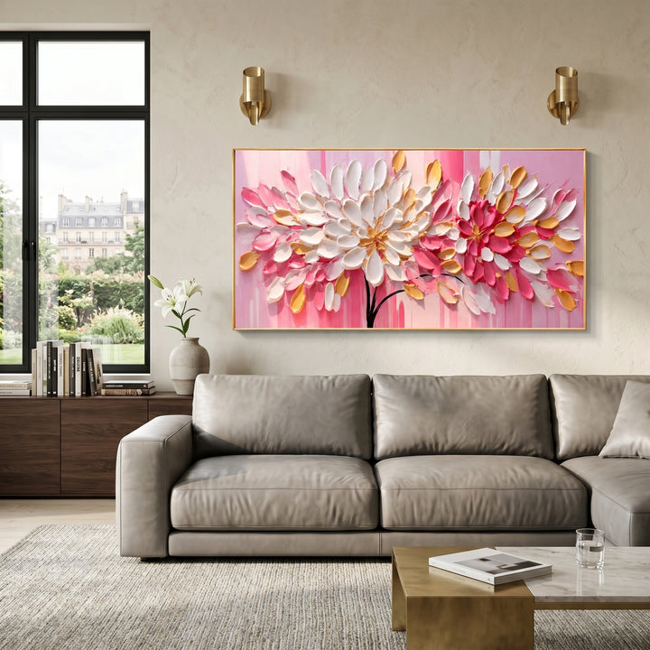Pink Flower Wall Art AA