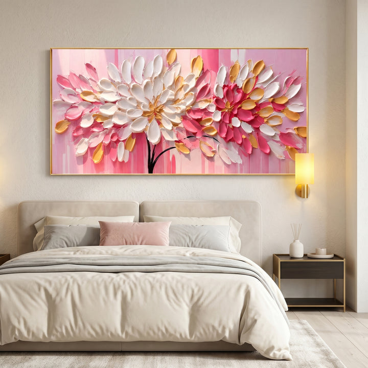 Pink Flower Wall Art AA