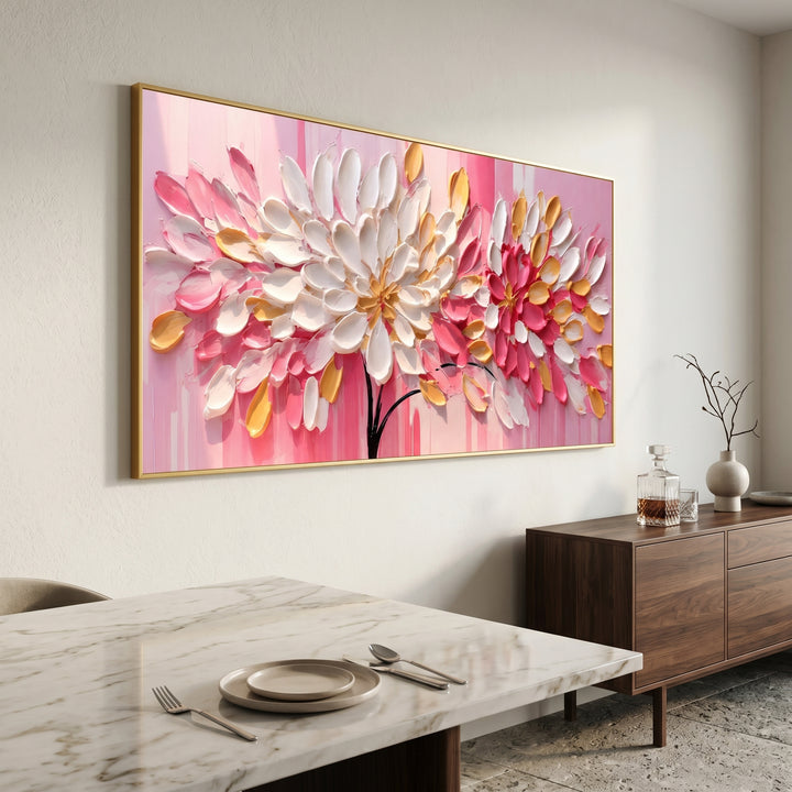 Pink Flower Wall Art AA