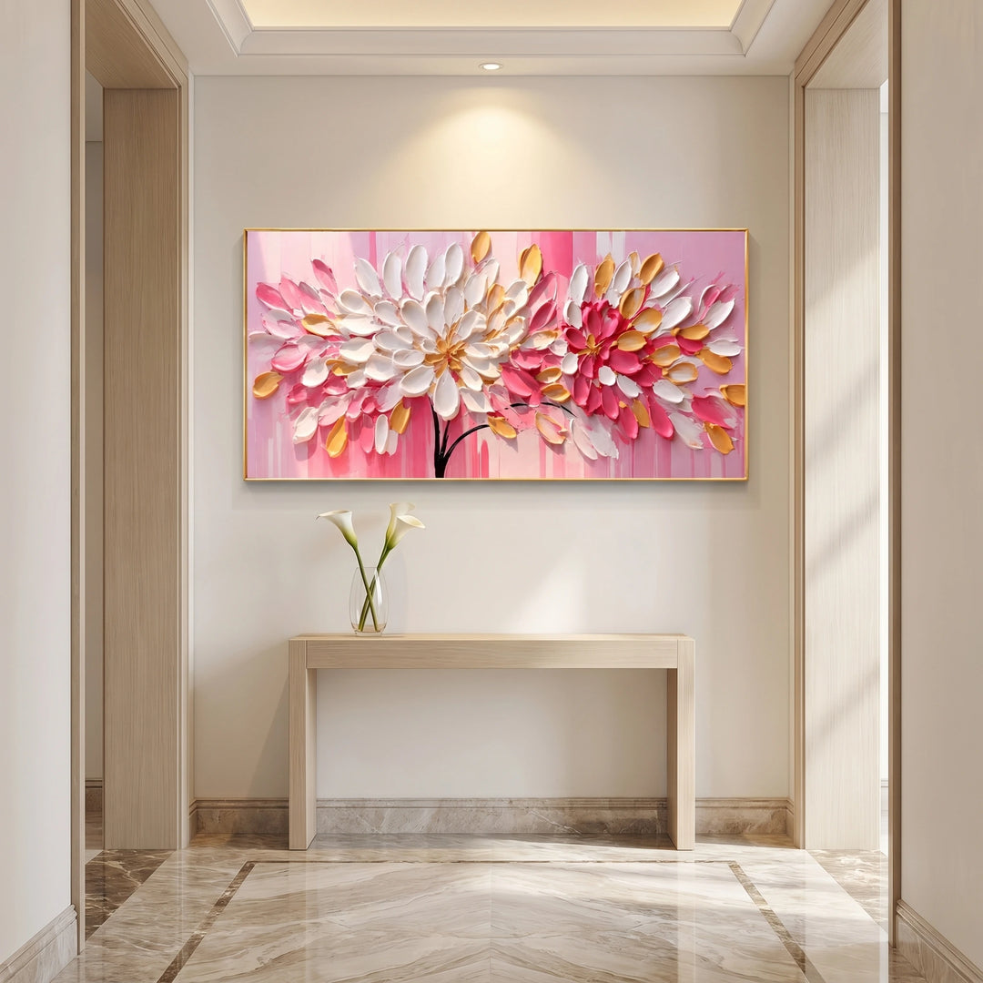 Pink Flower Wall Art AA
