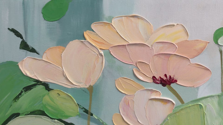Green Floral Abstract Painting MT