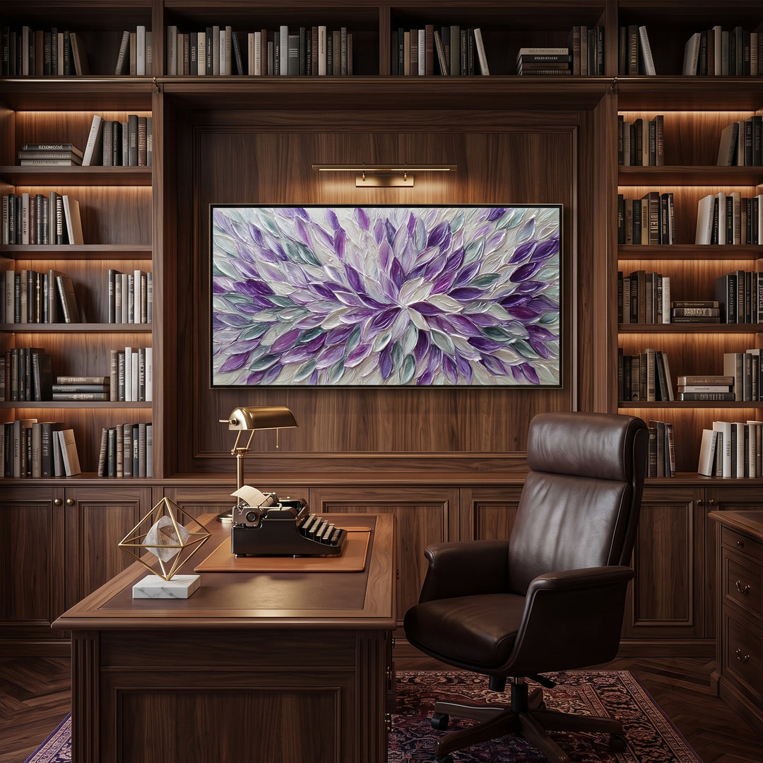 Purple Bloom Floral Art AA