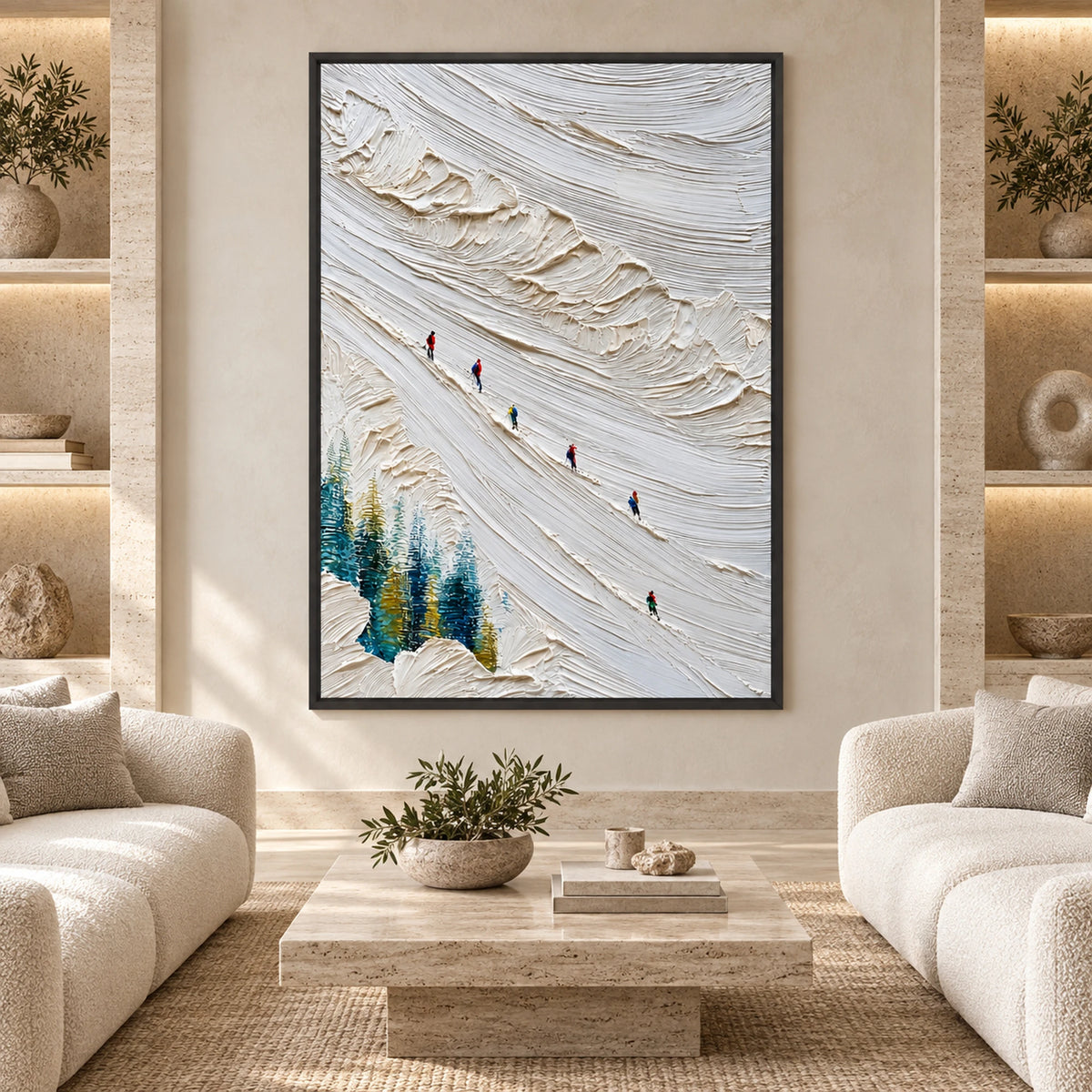 Quiet Mountain Descent Oil Painting – SK#0919
