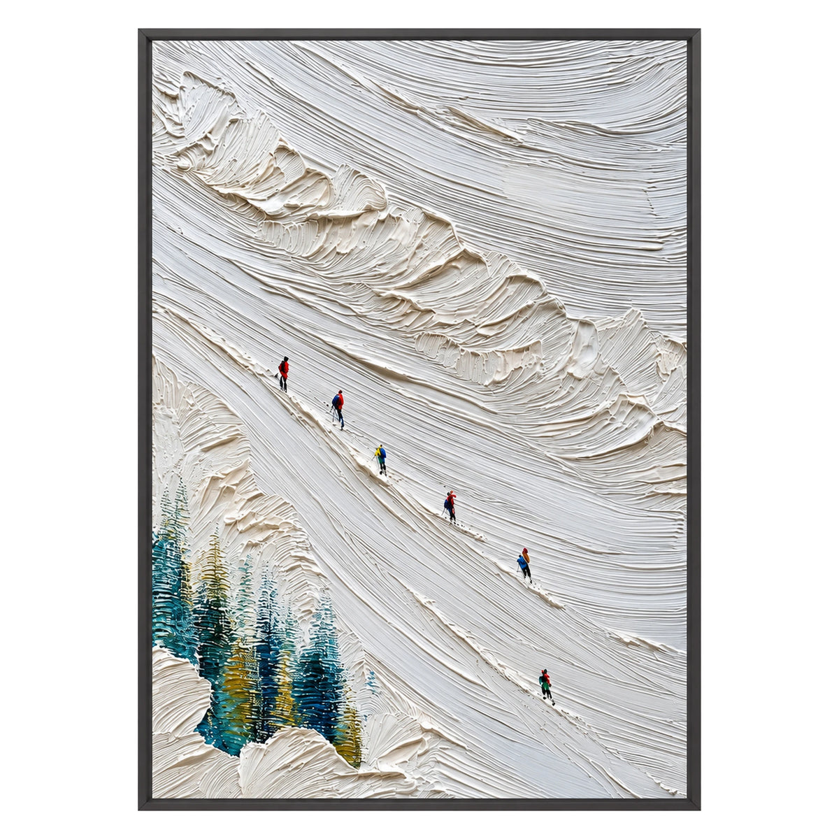 Quiet Mountain Descent Oil Painting – SK#0919