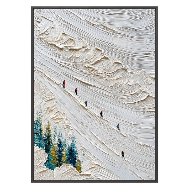 Quiet Mountain Descent Oil Painting – SK