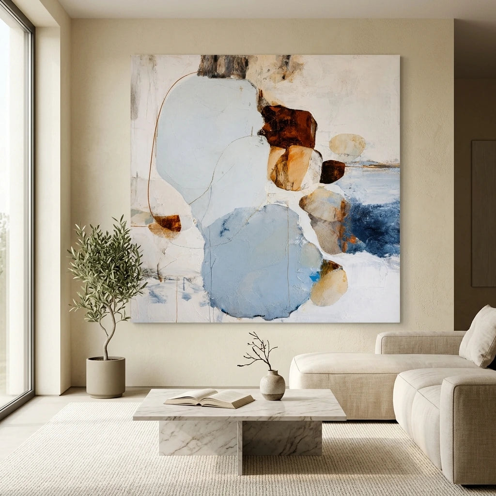 Soft Circle Abstract Wall Art AA#3002