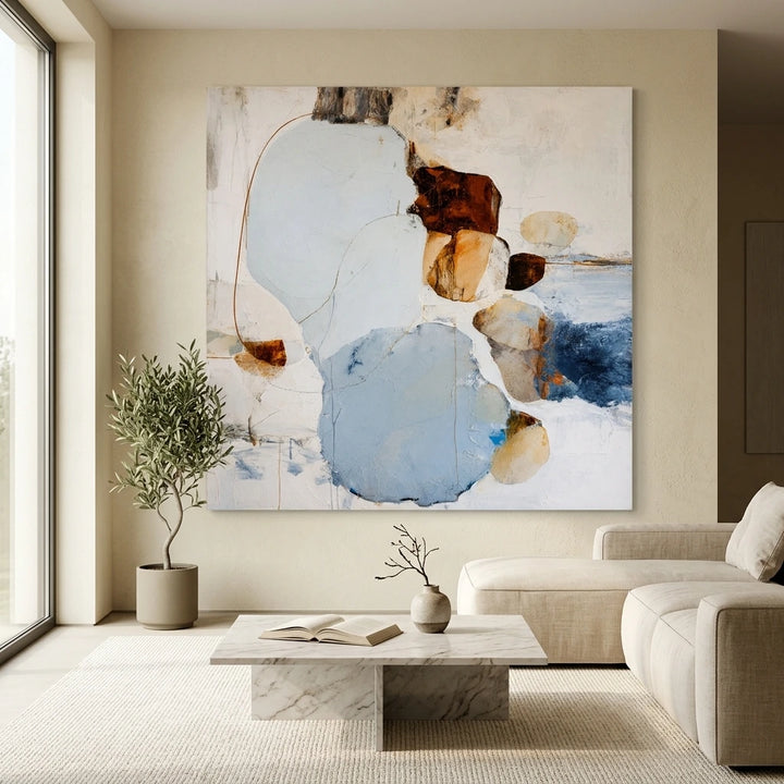 Soft Circle Abstract Wall Art AA