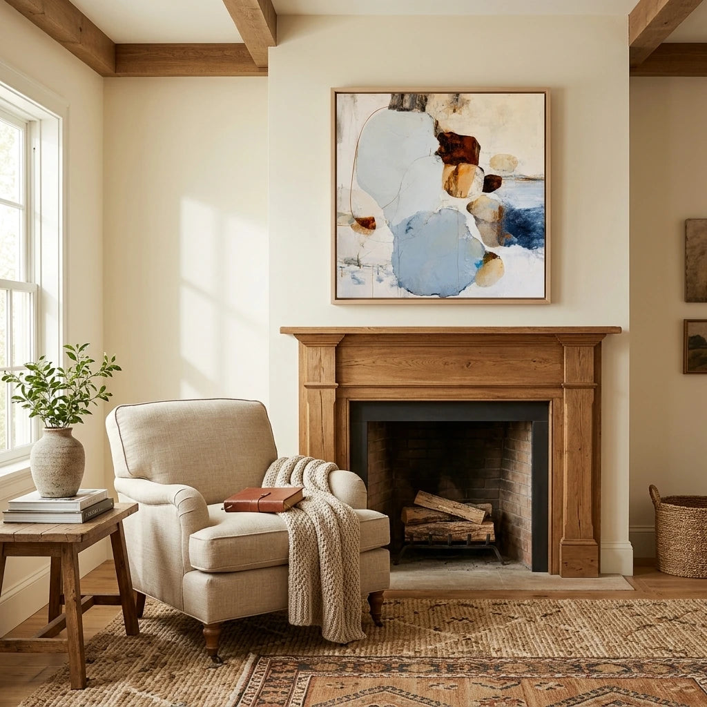 Soft Circle Abstract Wall Art AA#3002