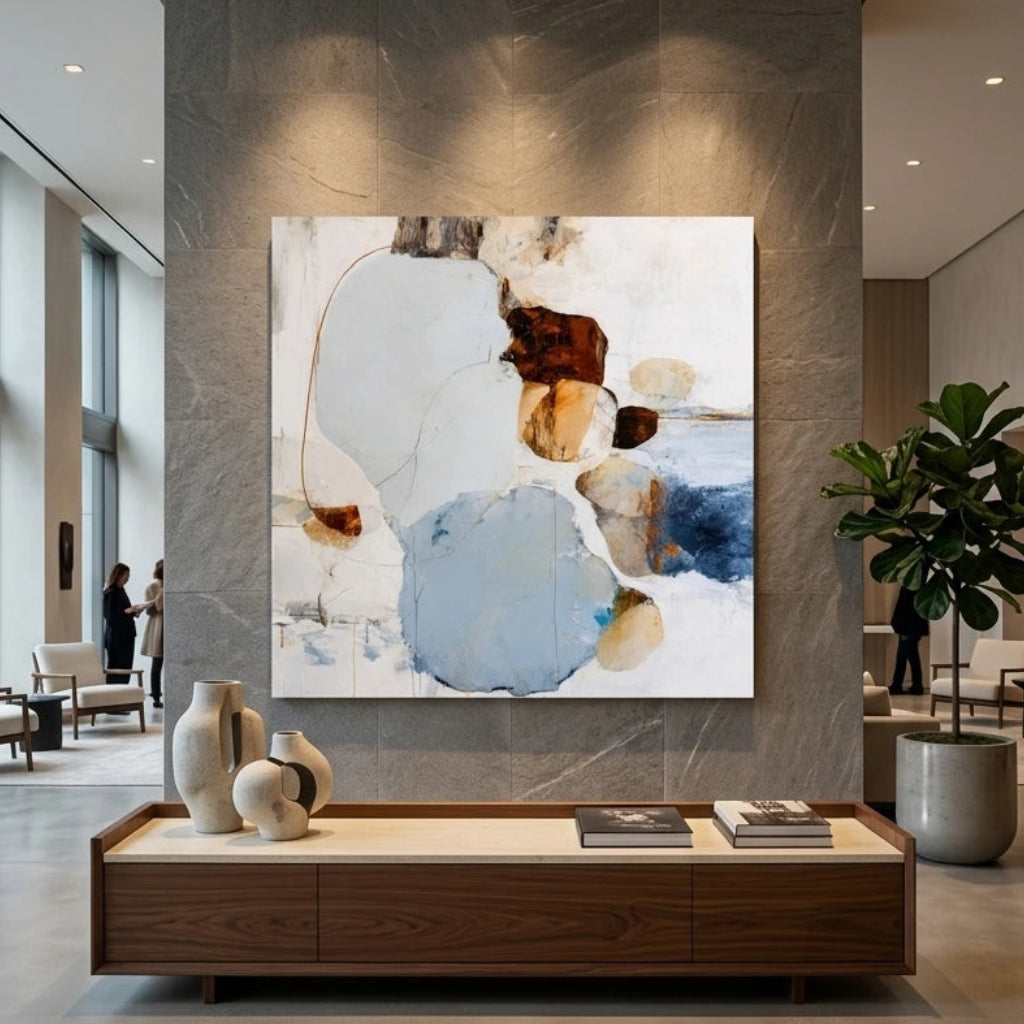Soft Circle Abstract Wall Art AA#3002