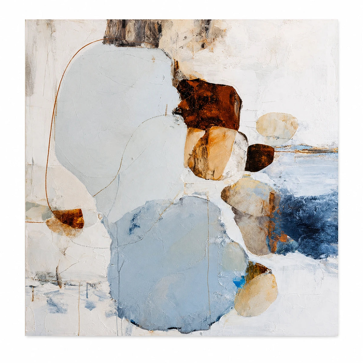 Soft Circle Abstract Wall Art AA#3002