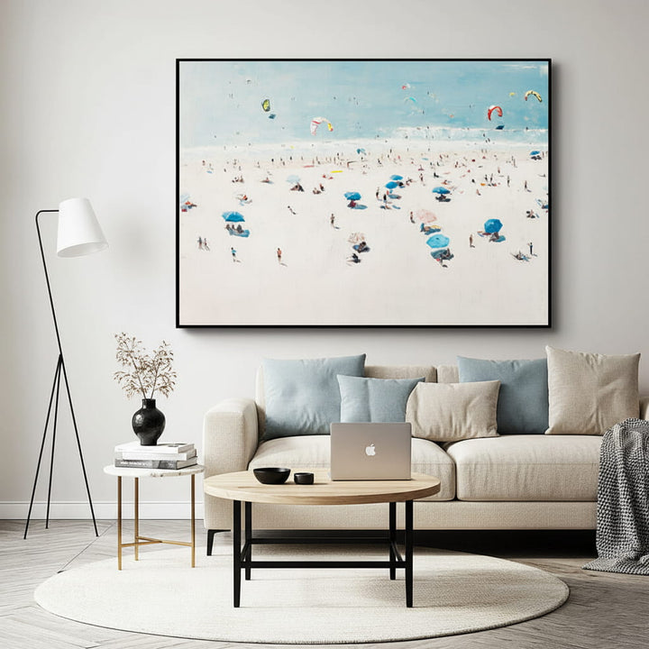 Kiteborne Joy – Coastal Hand-Painted Oil Painting