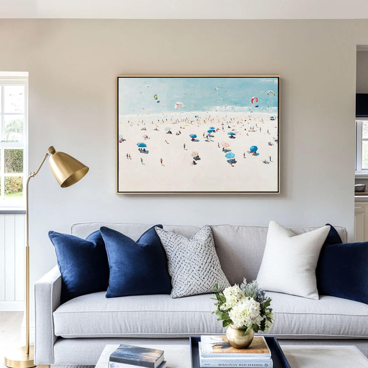 Kiteborne Joy – Coastal Hand-Painted Oil Painting