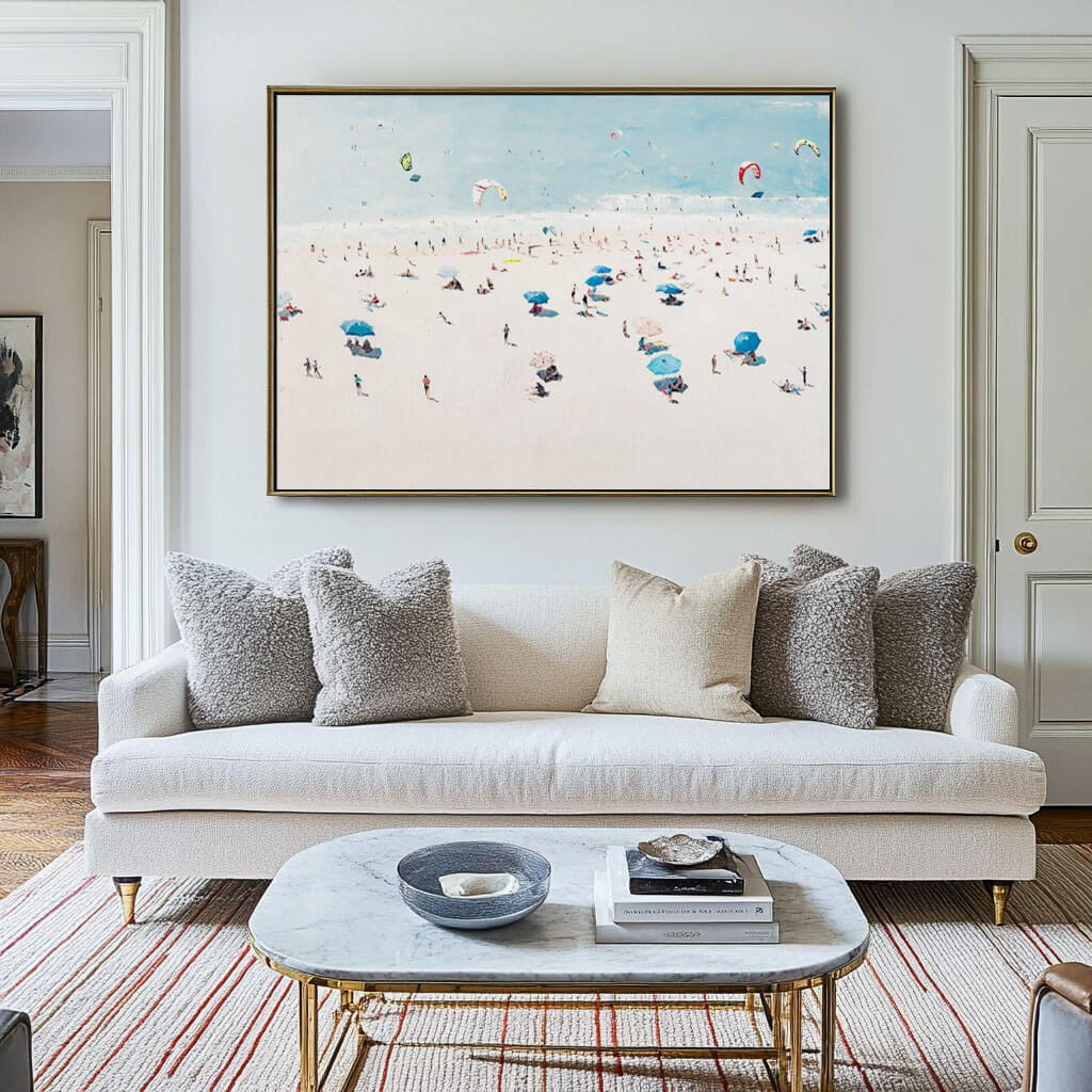 Kiteborne Joy – Coastal Hand-Painted Oil Painting