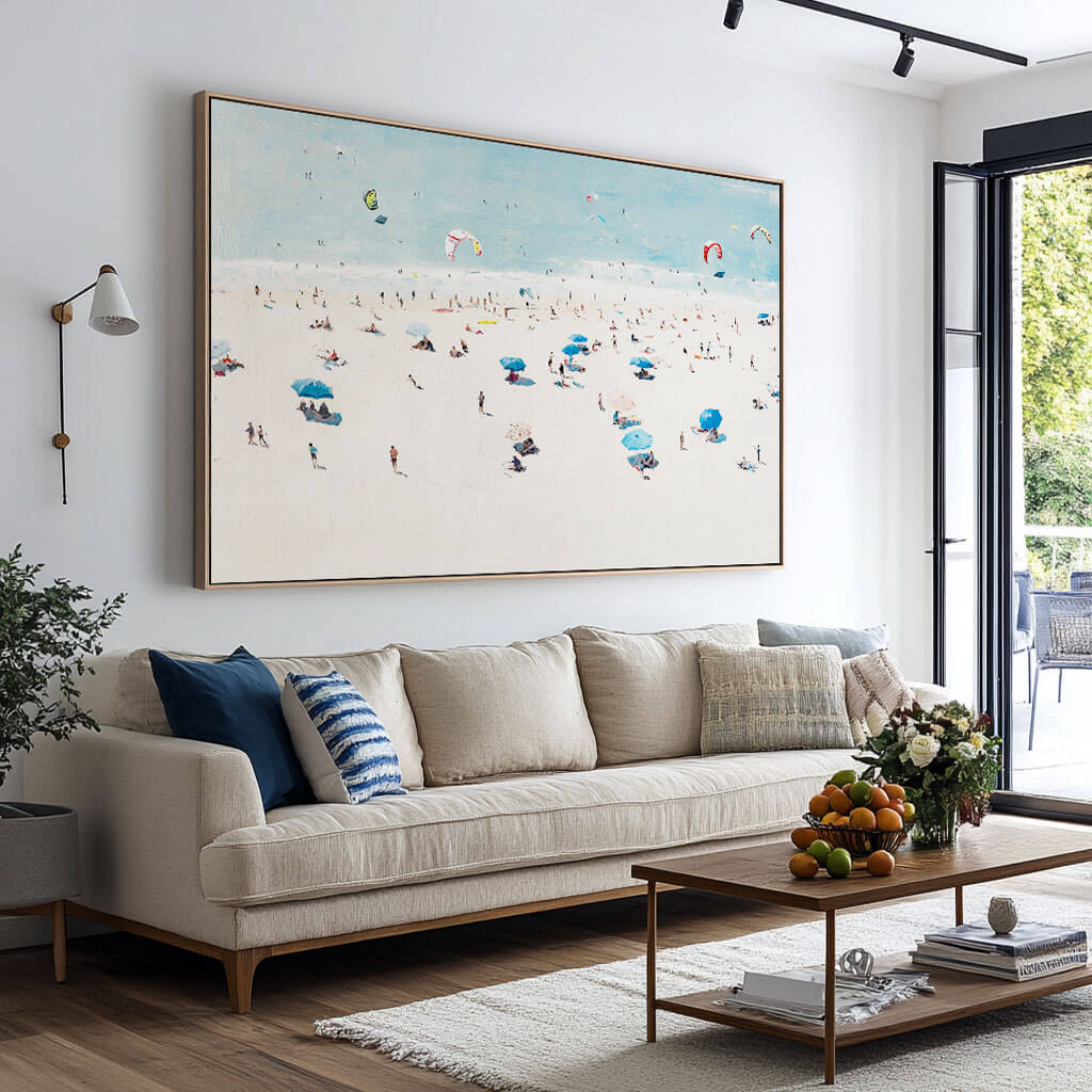 Kiteborne Joy – Coastal Hand-Painted Oil Painting