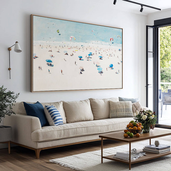 Kiteborne Joy – Coastal Hand-Painted Oil Painting