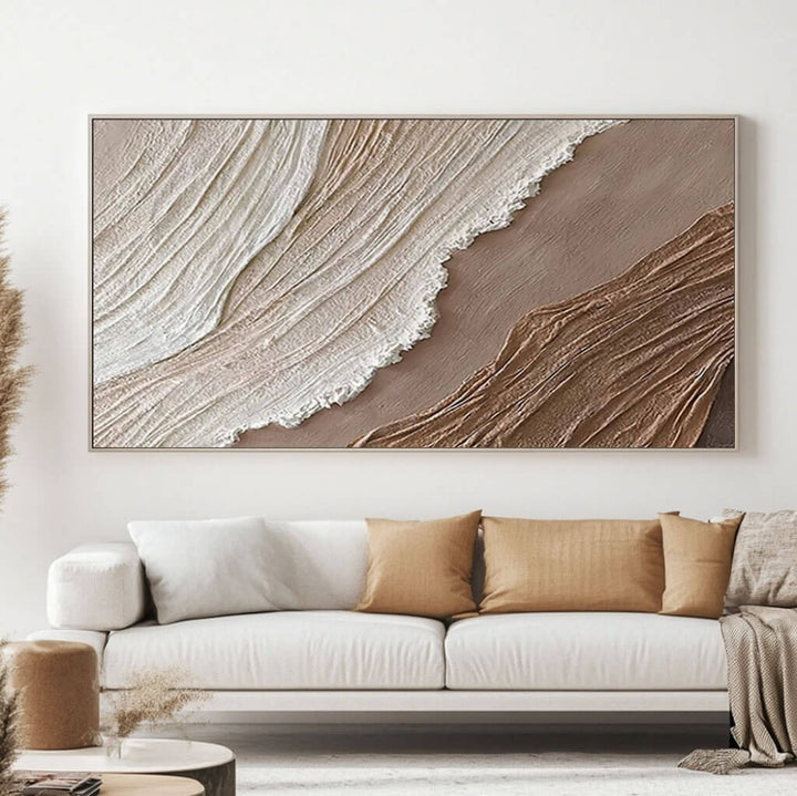 Dune Crest – Textured Coastal Hand-Painted Oil Painting