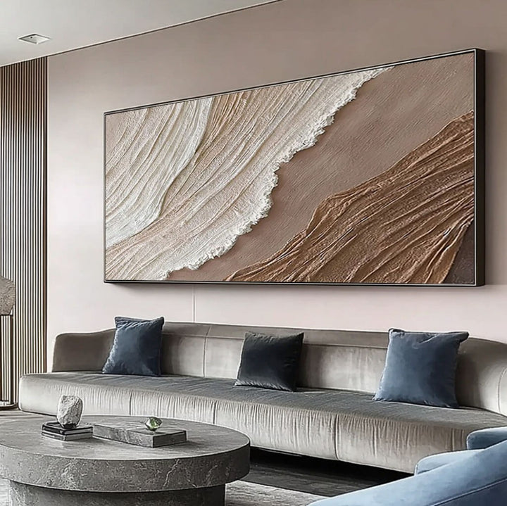 Dune Crest – Textured Coastal Hand-Painted Oil Painting