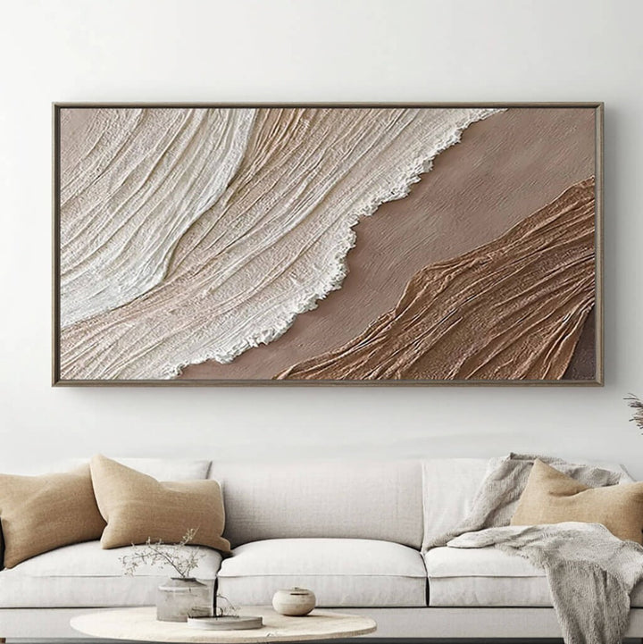 Dune Crest – Textured Coastal Hand-Painted Oil Painting
