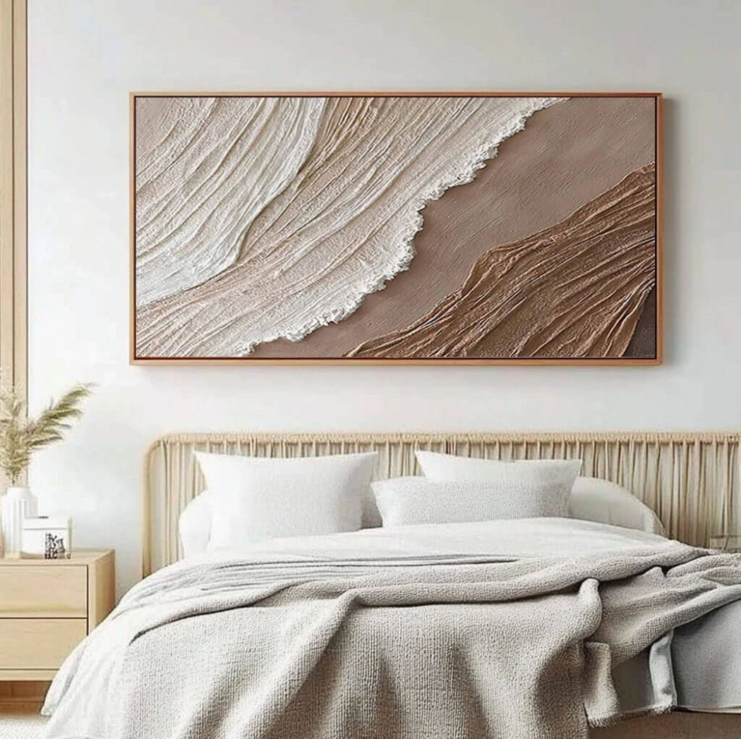 Dune Crest – Textured Coastal Hand-Painted Oil Painting