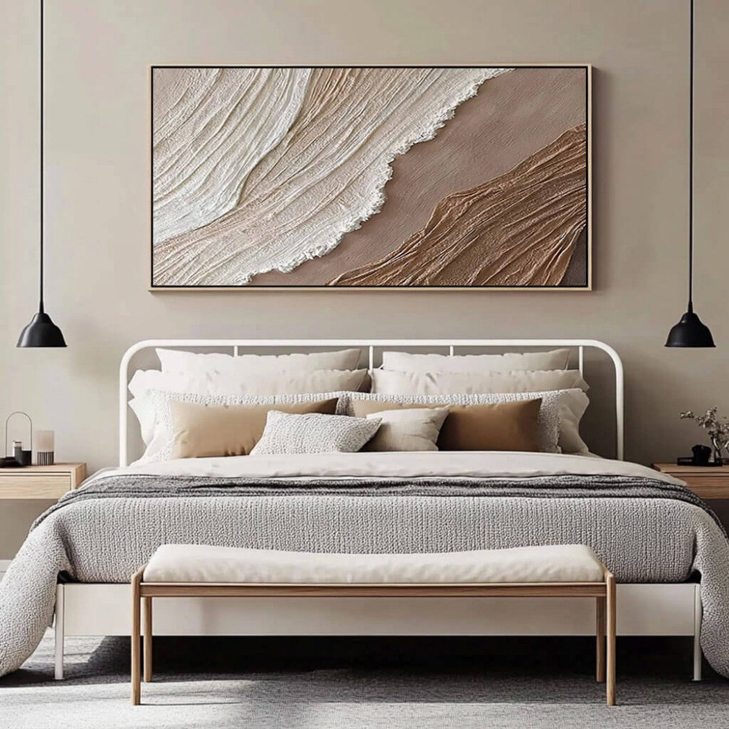 Dune Crest – Textured Coastal Hand-Painted Oil Painting