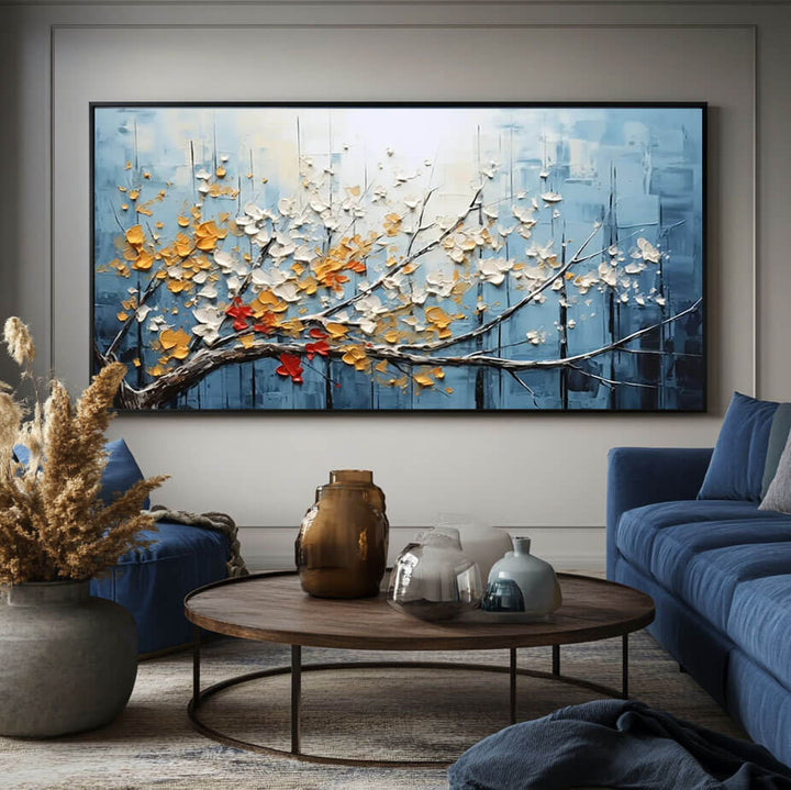 Palette Bloom – Textured Floral Hand-Painted Oil Painting