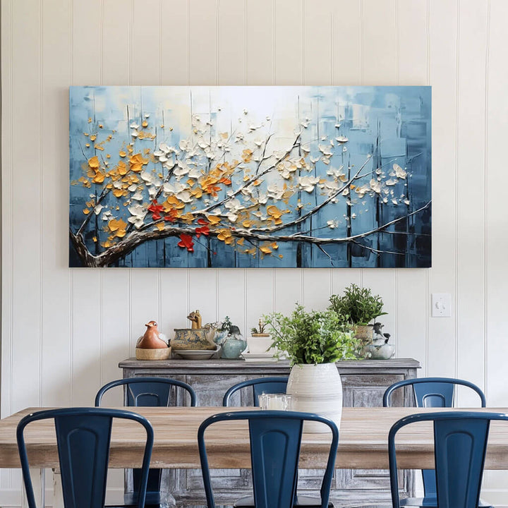 Palette Bloom – Textured Floral Hand-Painted Oil Painting