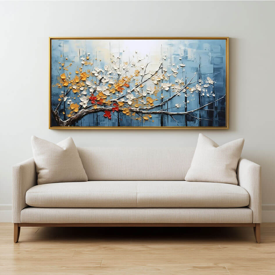 Palette Bloom – Textured Floral Hand-Painted Oil Painting